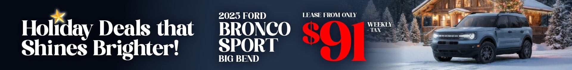 Ford Bronco Sport lease deal kitchener ford